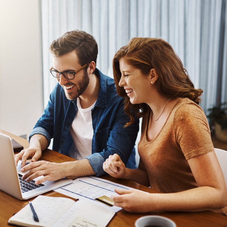 couple at computer